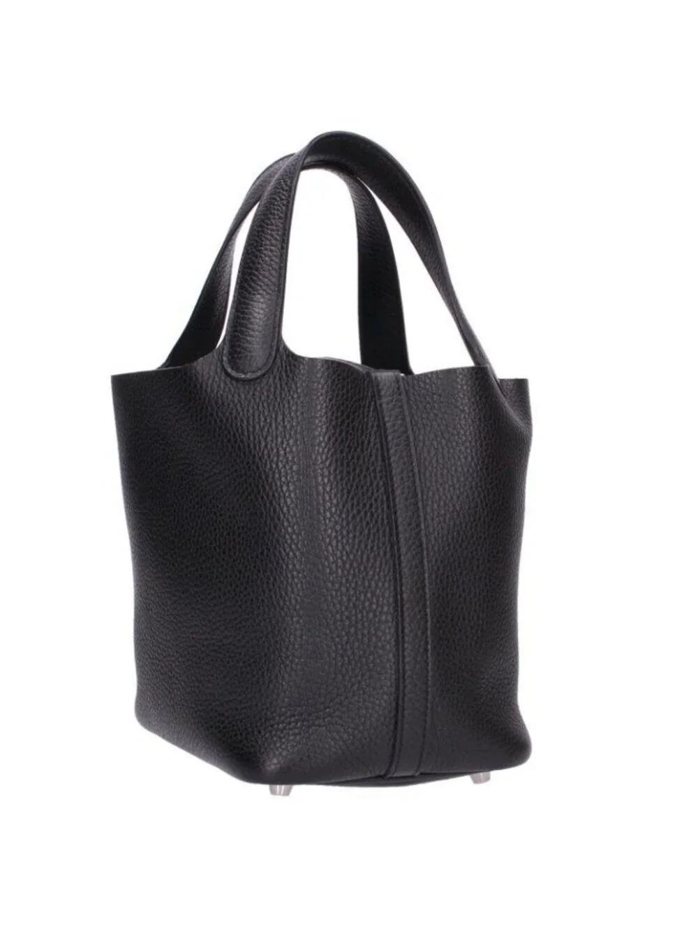 Hermes Picotin Lock PM Silver Taurillon Clemence Handbag PM